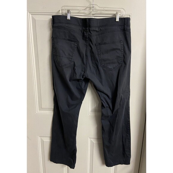 Izod Support Flex Pants Mens 36 x 30 Navy Blue Chino Casual Slacks - Picture 3 of 6